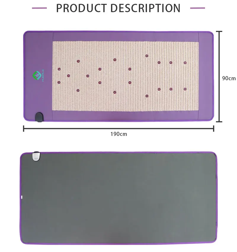light therapy pad infrared heated pad negative ions energy stone mattress infrared therapy mattress