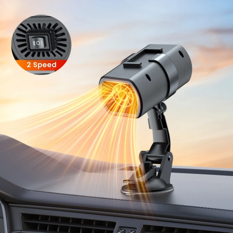 Auto Defogger/Fast Heating Defrost 2 in 1 Auto Car Windshield Portable Heater&Cooling Fan/Car Heater Defroster