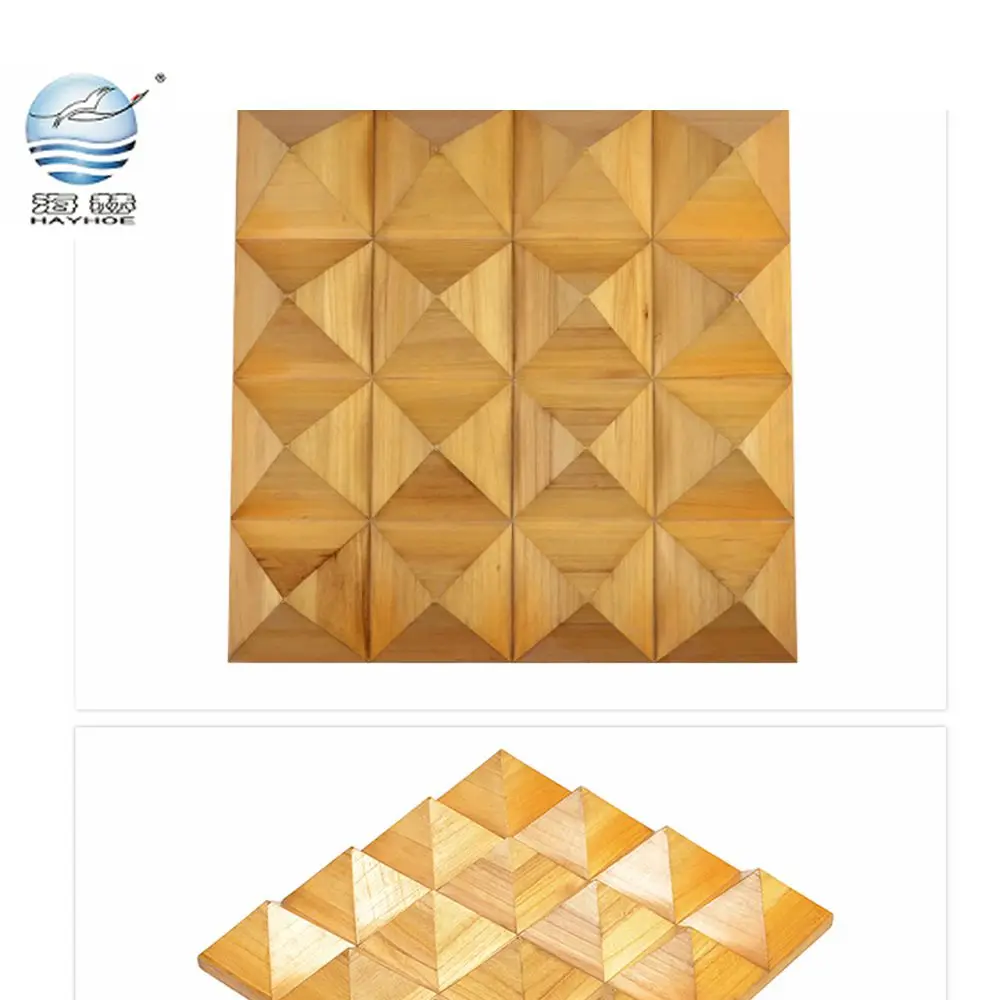 High-quality Hayhoe Supply Wood Sound-absorbing Board Sound Diffusor Acoustic Panel  for Theater
