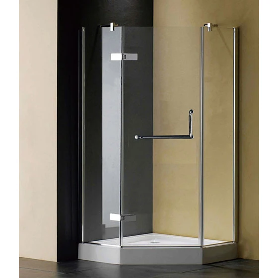 Bathtub partition design glass shower screen over bath P-40