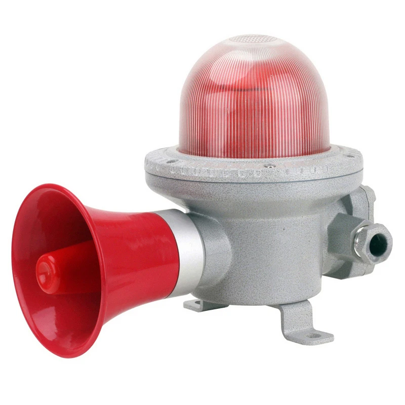 BDJ-02 IP66 Security Alarm Aluminium Explosion-Proof Siren Visual and Audible LED Explosion Proof Signal Light