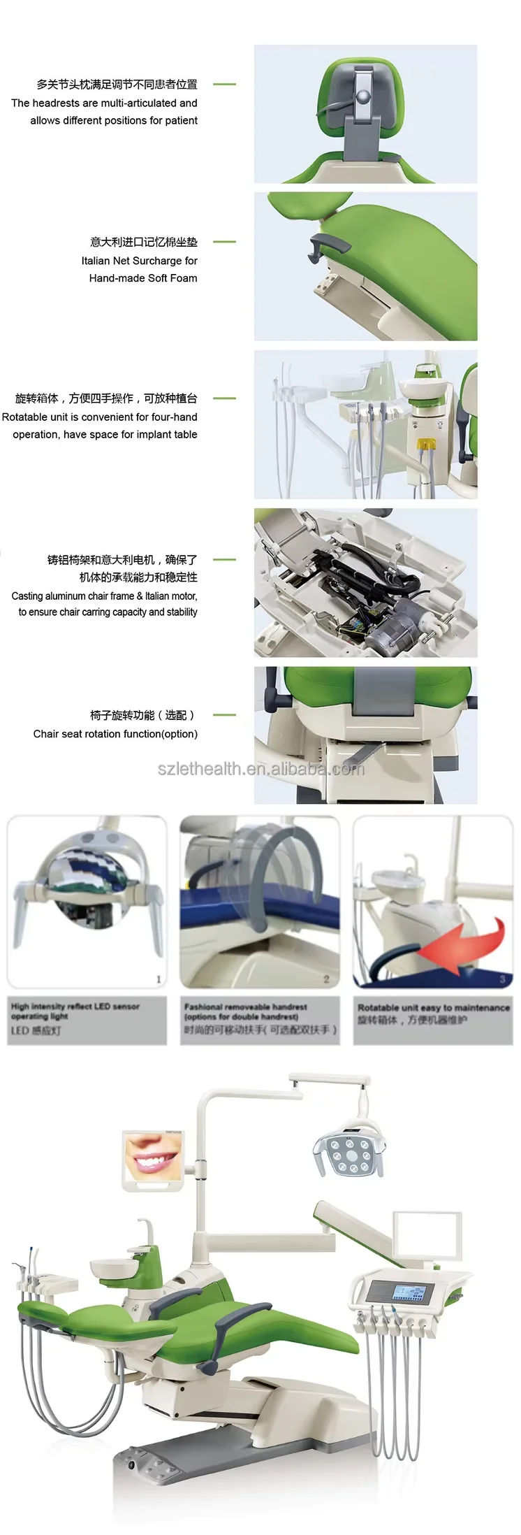Wholesale Dental Equipment Multi-functional Dental Chair for Sale