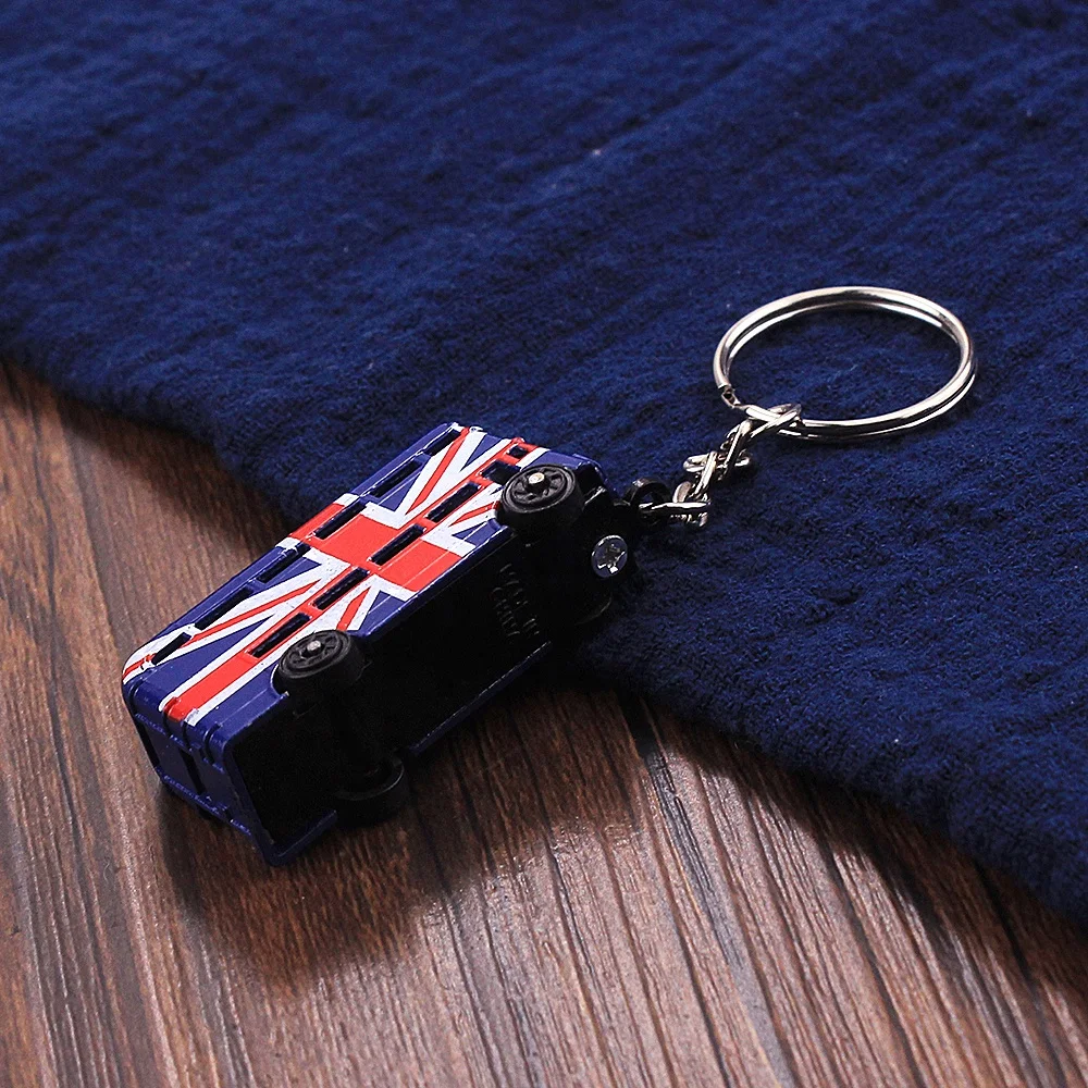 Factory Direct London Bus Custom 3d Metal Keychain For Souvenir