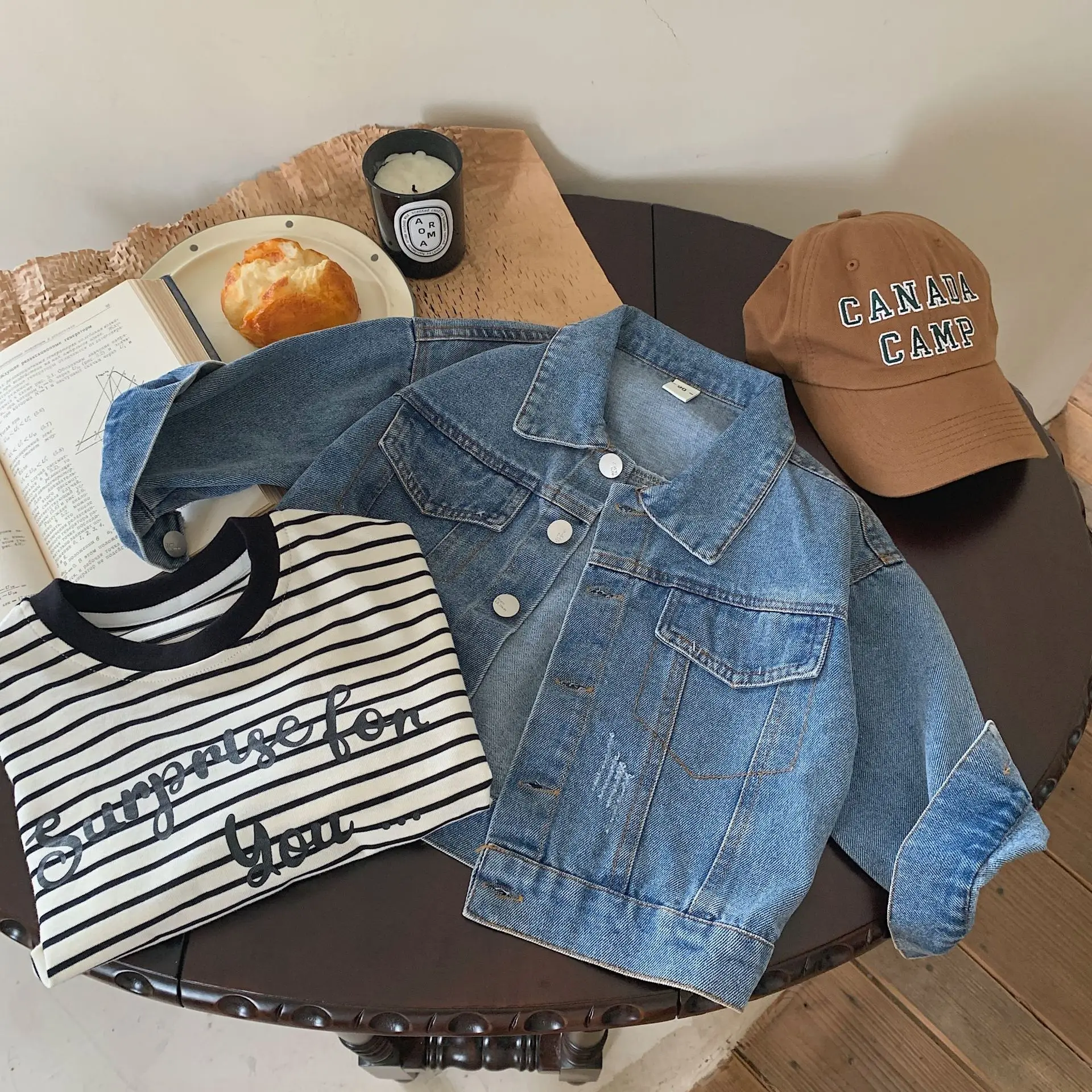 Kids Denim Jacket Boy Jeans Coat Children Clothes Outwear Long Sleeve Little Boy Denim Jackets