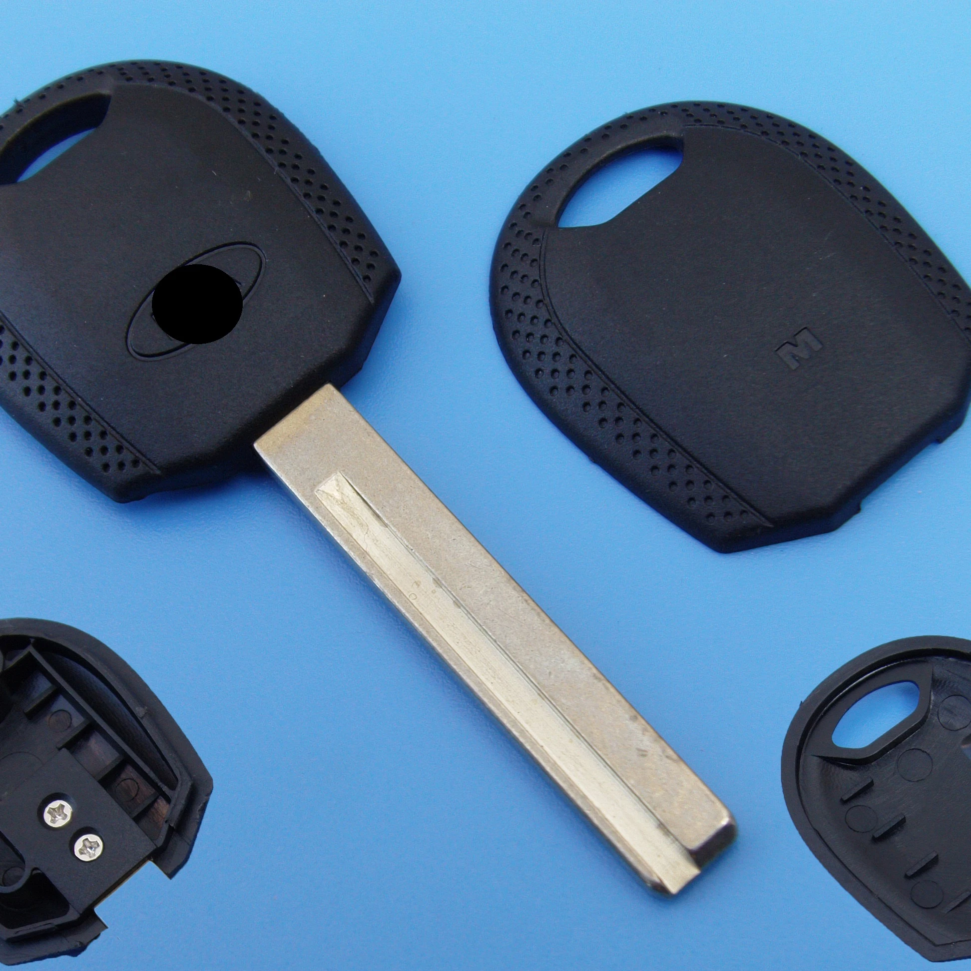 Auto car transponder key blank case with uncut blade for K-ia key replacement TPX chip