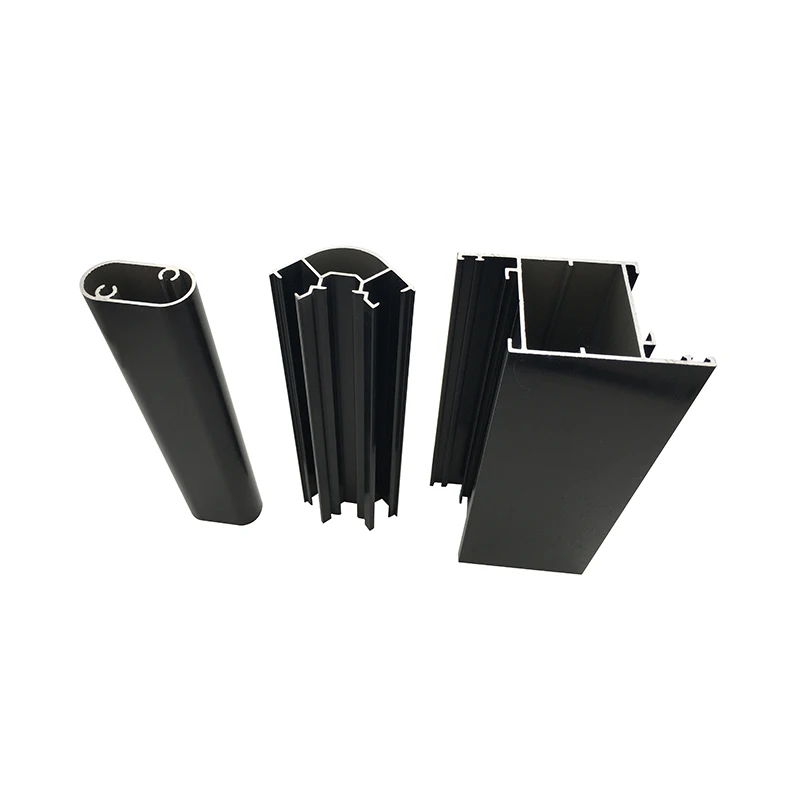 Customized Senegal Black Aluminum Sliding System Window Profile