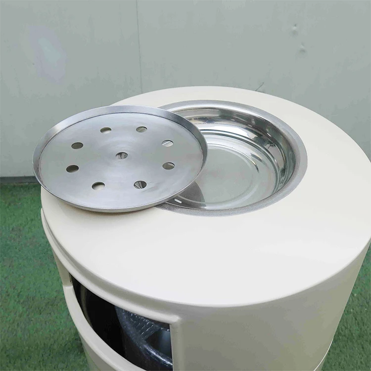Outdoor Indoor Roadside Round Fiberglass Trash Can With Ashtray