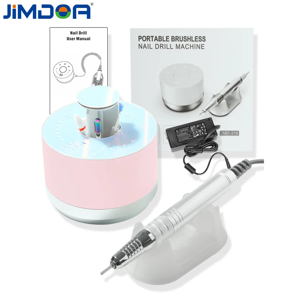 Professional Brushless Led Electric Strong Nail Drill Bits Machine 35000rpm Nail Equipments