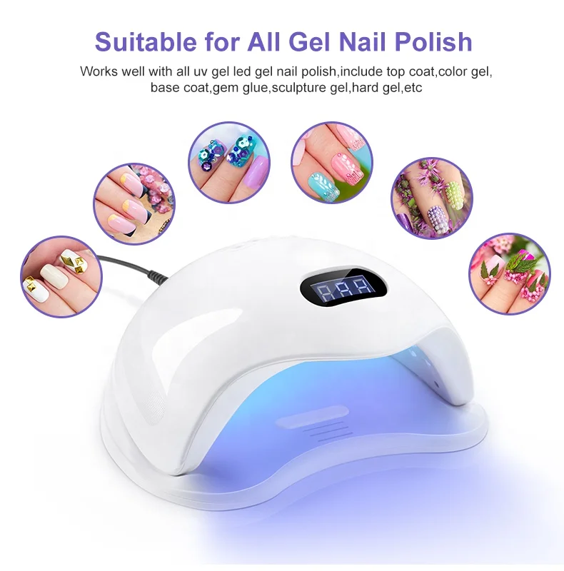 
Wholesale 72W Professional UV Led Gel Polish Nail Curing Lamp Newest Product Touch Screen UV Nail Dryer 