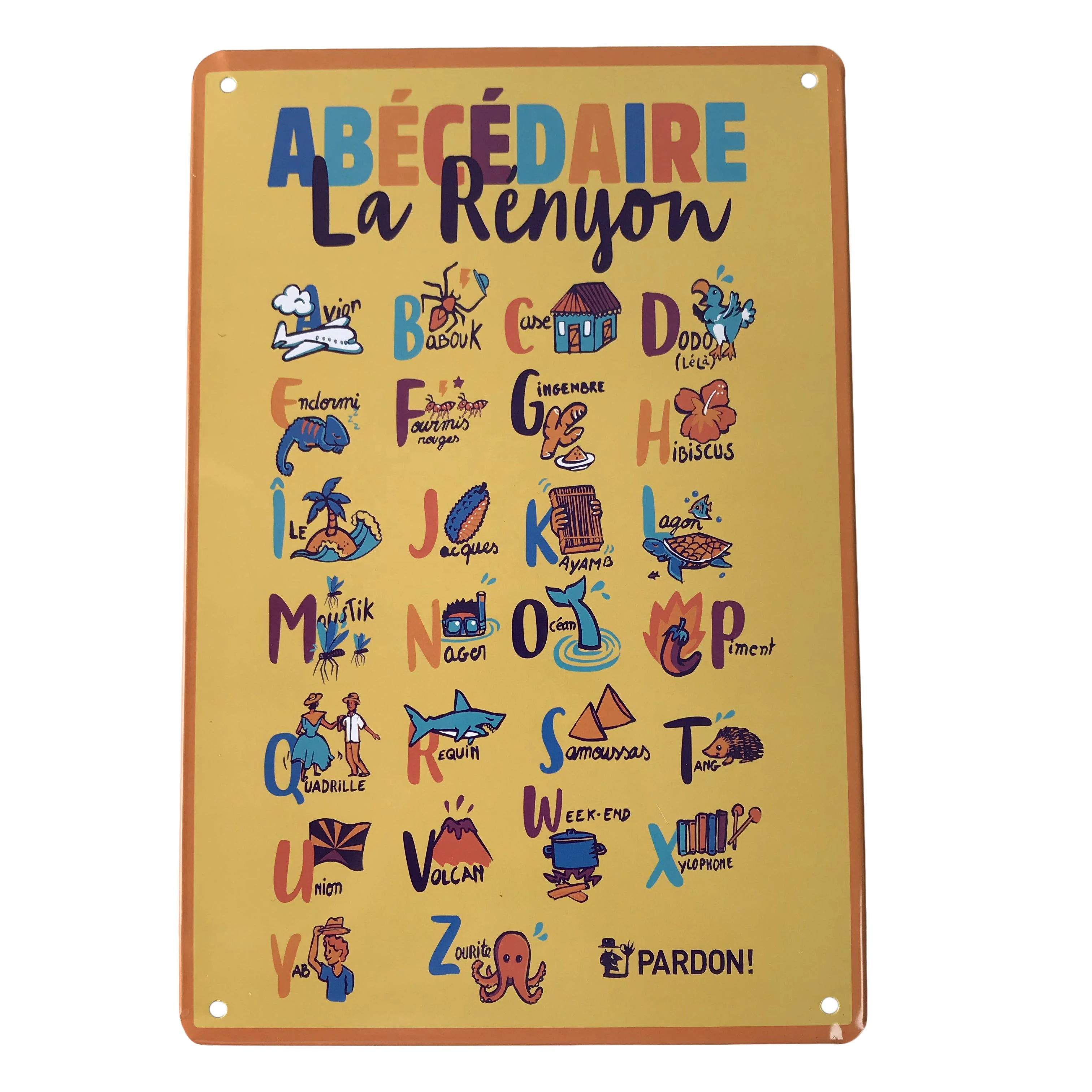 
wall decor custom embossed retro tin metal sign wholesale vintage poster 