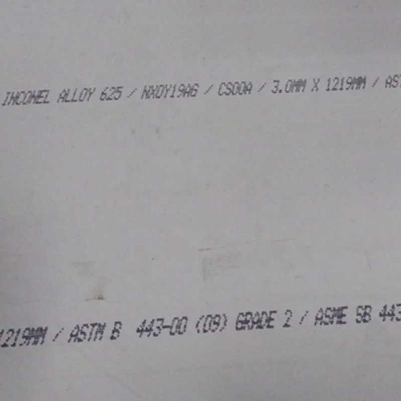 UNS N06601 Inconel 601 Nickel Sheet for Industrial