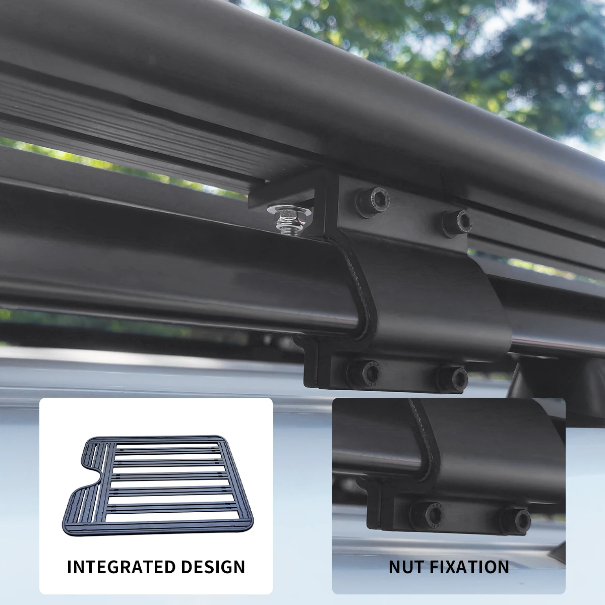 Suitable for the Toyota Highlander Dominator Prado Sena crossbar free SUV roof luggage rack universal frame platform