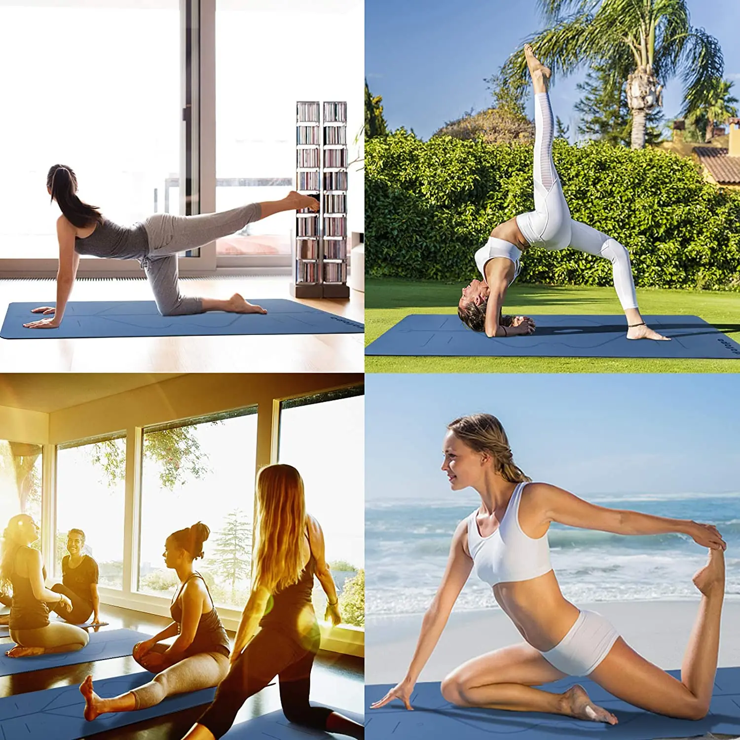 popular eco friendly non slip natural rubber cooling yoga mats black pu yoga mat for sex