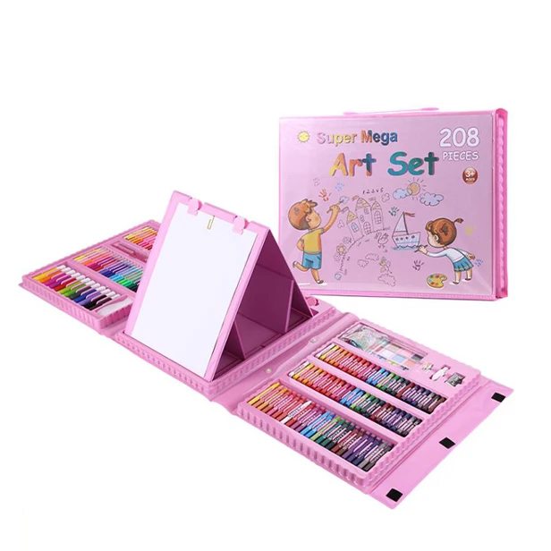 website top sell 208 pcs  drawing kid toy art sets drawing art set