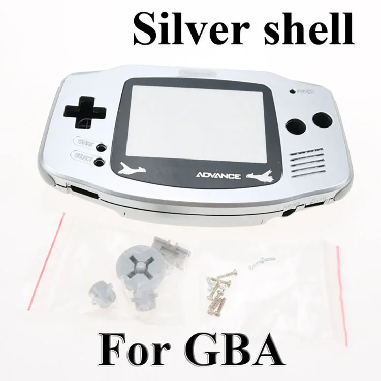 Для игровой консоли Gameboy Advance GBA, сменный корпус, корпус, чехол с полным набором кнопок, проводящие прокладки