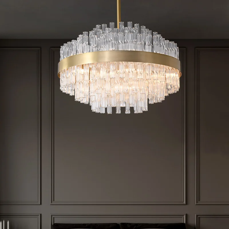 OEM nordic brass light fixtures modern rustic lamp luxury modern chandelier brass light factory direct customized wholesale