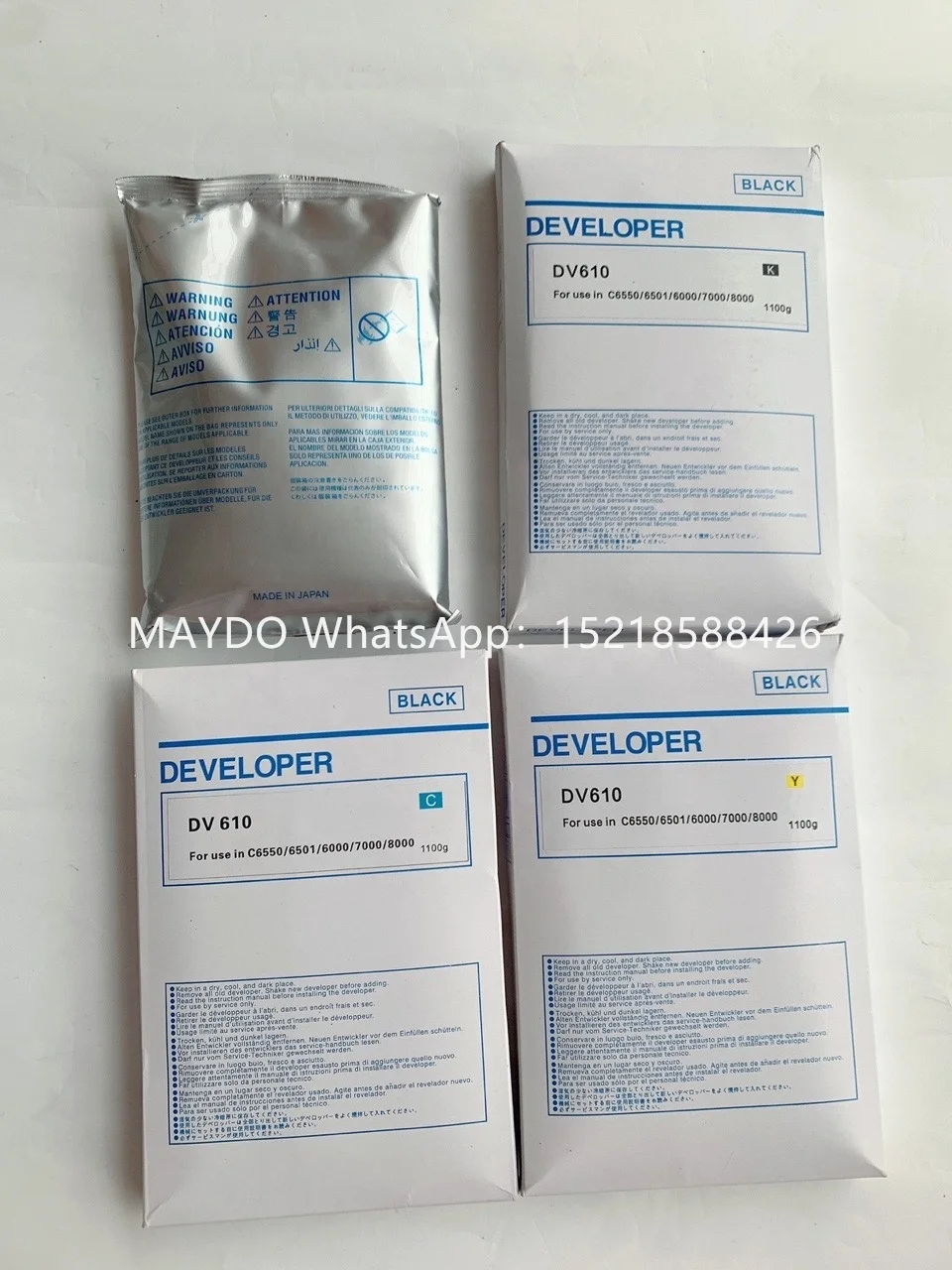 Copier Spare Parts Dv610 for Konica Minolta Bizhub C5500 C5501 C6500 C6501 C6000 C7000 Developer