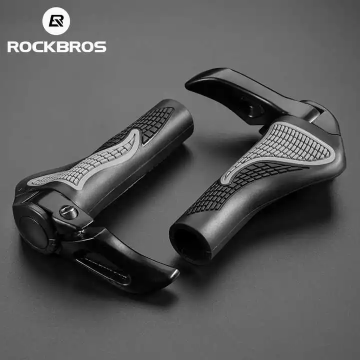 ROCKBROS Bicycle Handlebar Grips hot Selling Mountain Road Bicycle Handlebar Grips Ergonomic Rubber Bike Handle Bar Grips