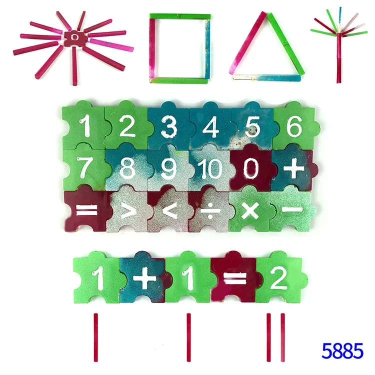 DIY Easy Release Silicone Epoxy Resin Pendant Mold Roman Arabic Numeral Mold for Handmade Ornaments Craft