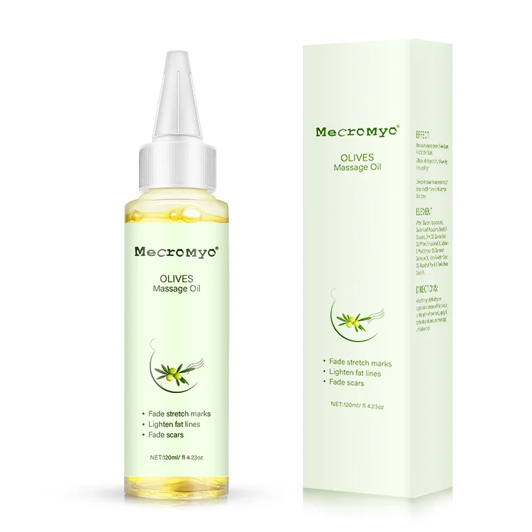 Private Label Olive oil Vegan Maternity Skin Care Body Scar Stretch Mark Removal Oil Stretch Mark Oil
