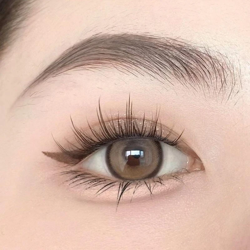 Цветные контактные линзы Sunnylens Fire hazel, контактные линзы для глаз, косметические линзы, контактные цветные линзы, большой размер 14,2 мм