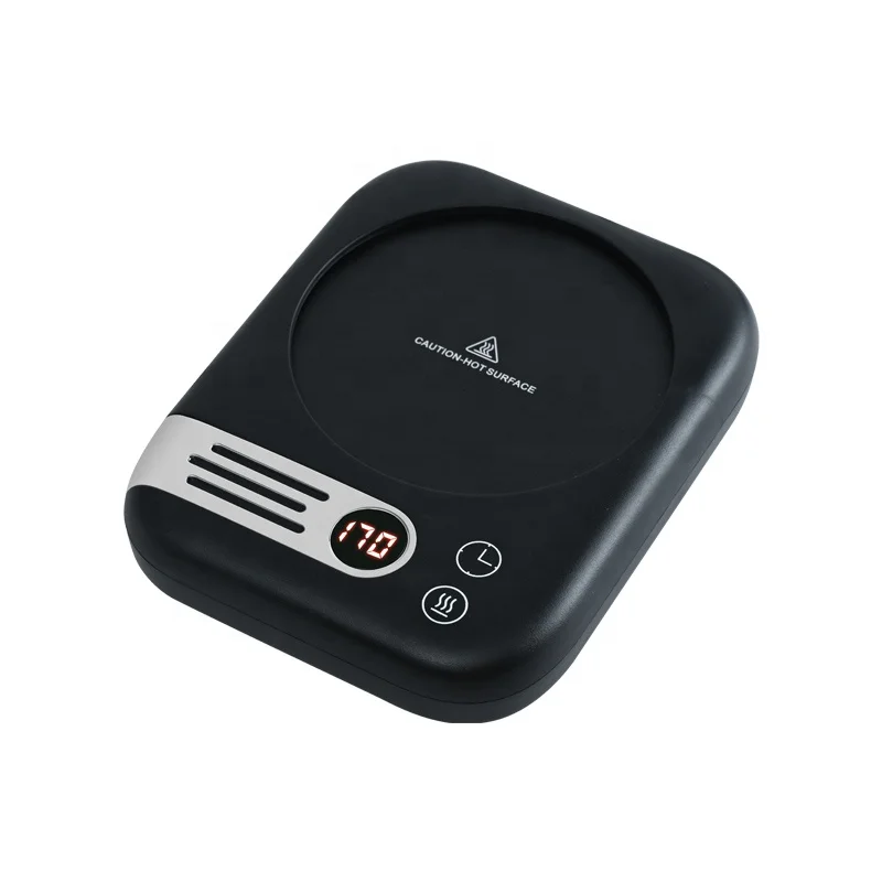 2022 New digital display three temperature settings desk cup heater mug warmer smart coffee warmer electric cup warmer