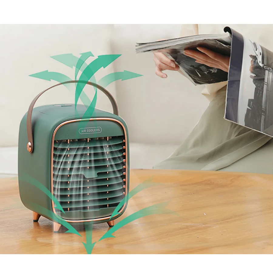 2021 New Arrival Portable Air Conditioner Fan,USB Rechargeable Personal Mini Desktop air cooler Humidifier Purifier