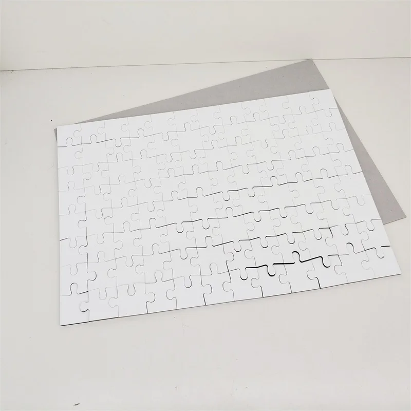 96 pcs Custom Sublimation MDF Wooden Jigsaw Puzzles for Adult