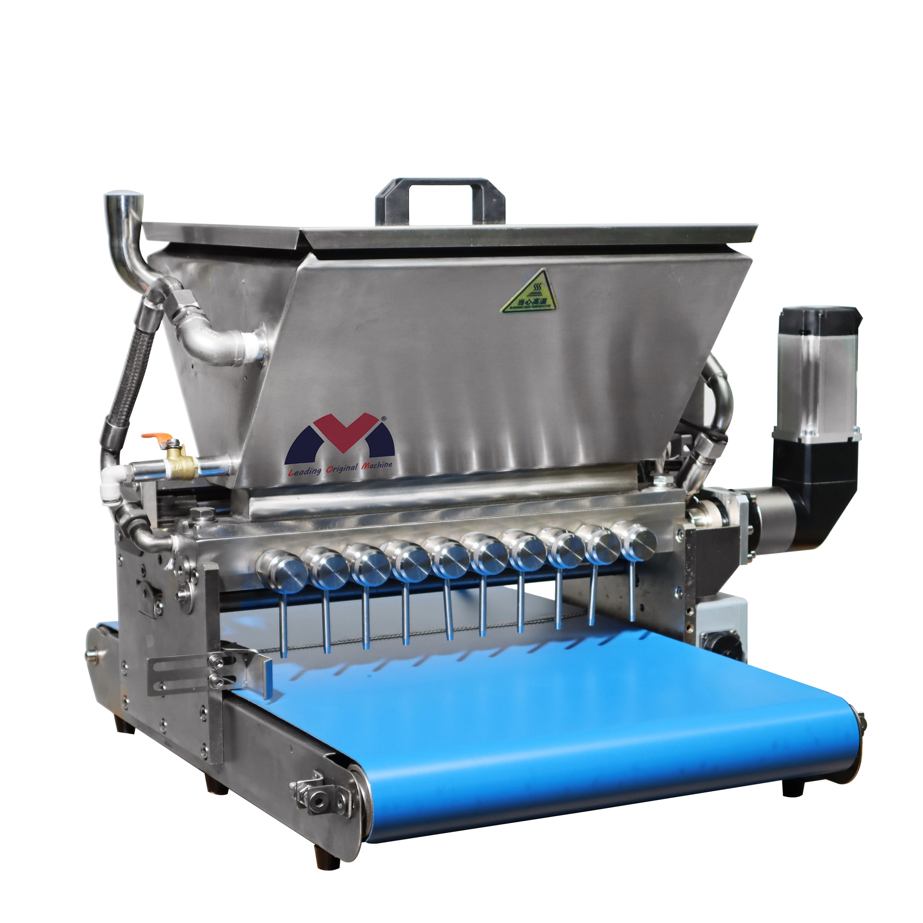 Counter table desk top gummy making machine filling forming depositor gelatin pectin candy vitamins bear jelly eye ball auto