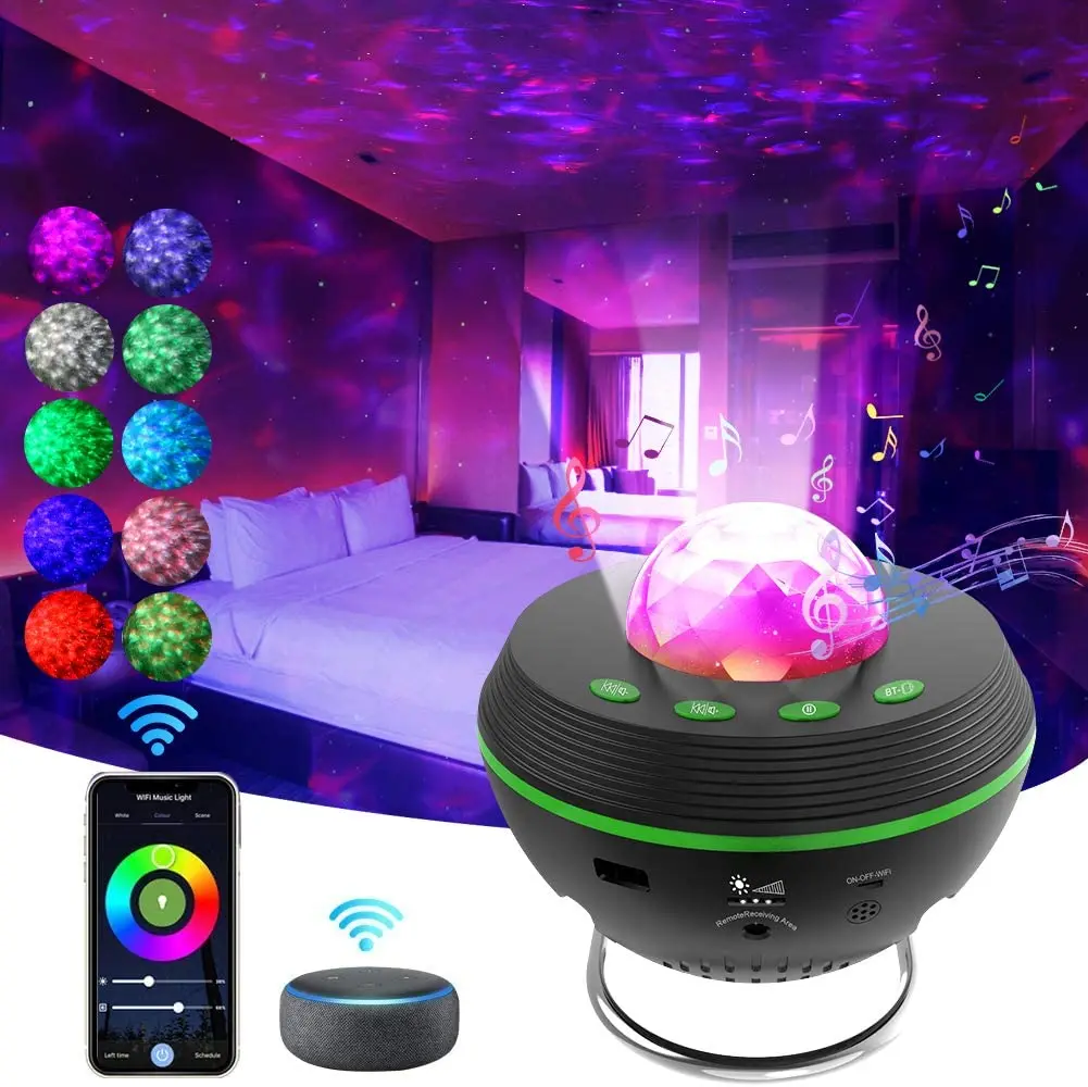 projector lamp kids with music,room galaxy light projector for bedroom