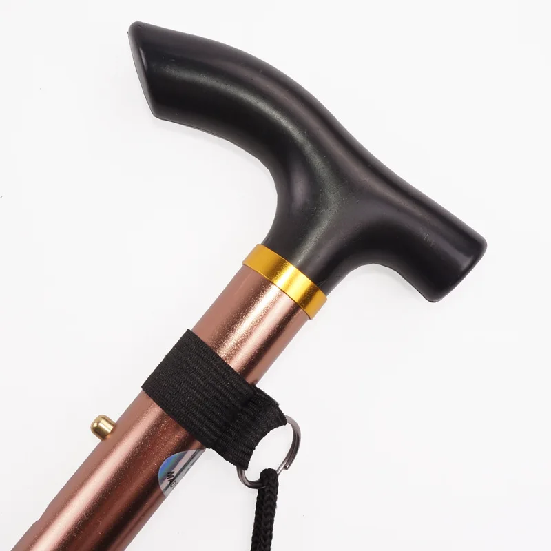 4-section Retractable adjustable Folding Portable Aluminum cane crutch walking stick