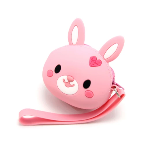 Silicone Coin Purse Key Holder Wallet Case Rubber Money Pouch Coin Purse Keychain