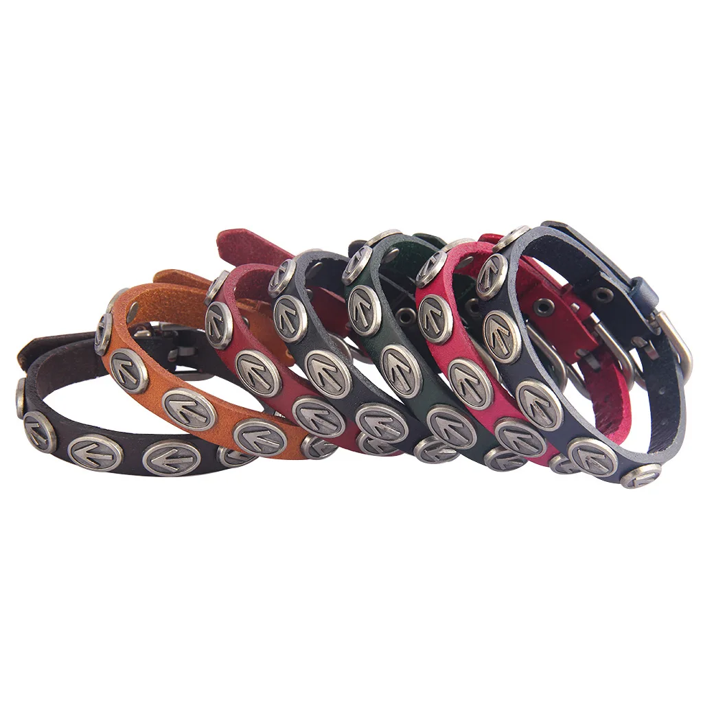 Панк браслет Личность ретро теплые сплав браслет пояс звезды мужской браслет