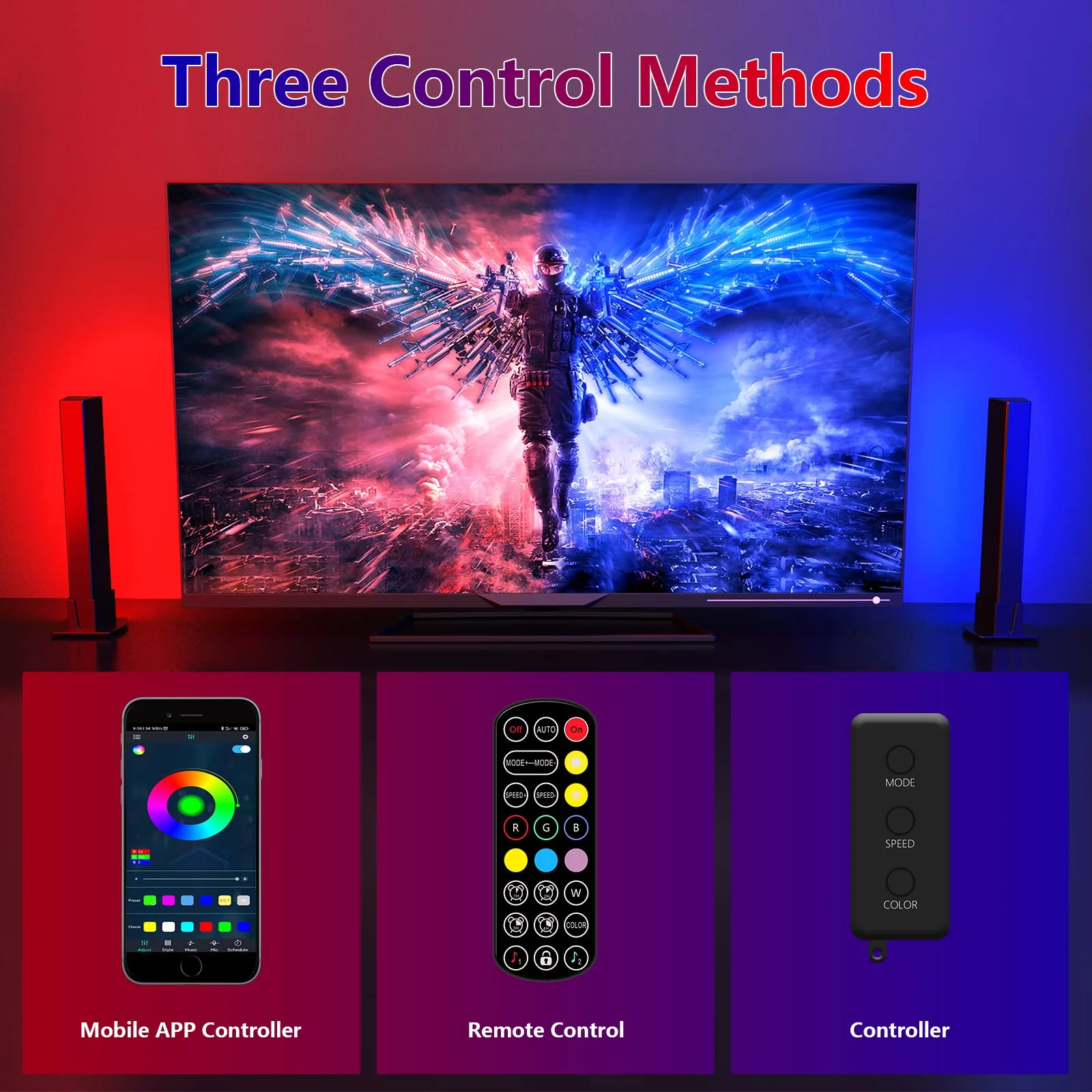 Настольная Светодиодная лампа RGB с голосовым управлением умный игровой светильник для стола полярная атмосфера