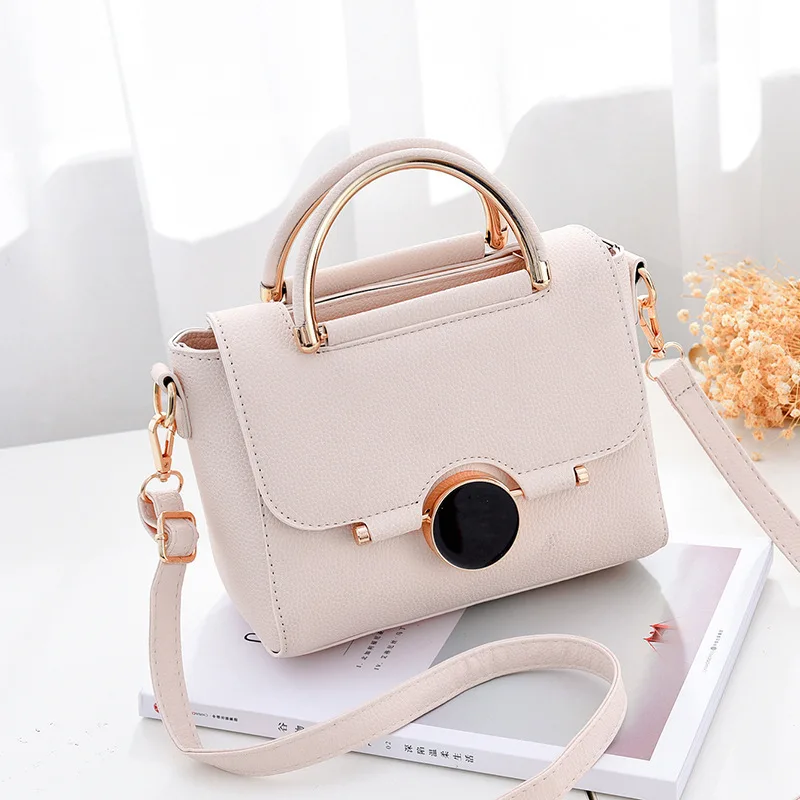 Luxury Korean Sweet 2021 Handbags Women Shoulder Bag Button Fashion Women Evening Handbag Ladies Hand Bag