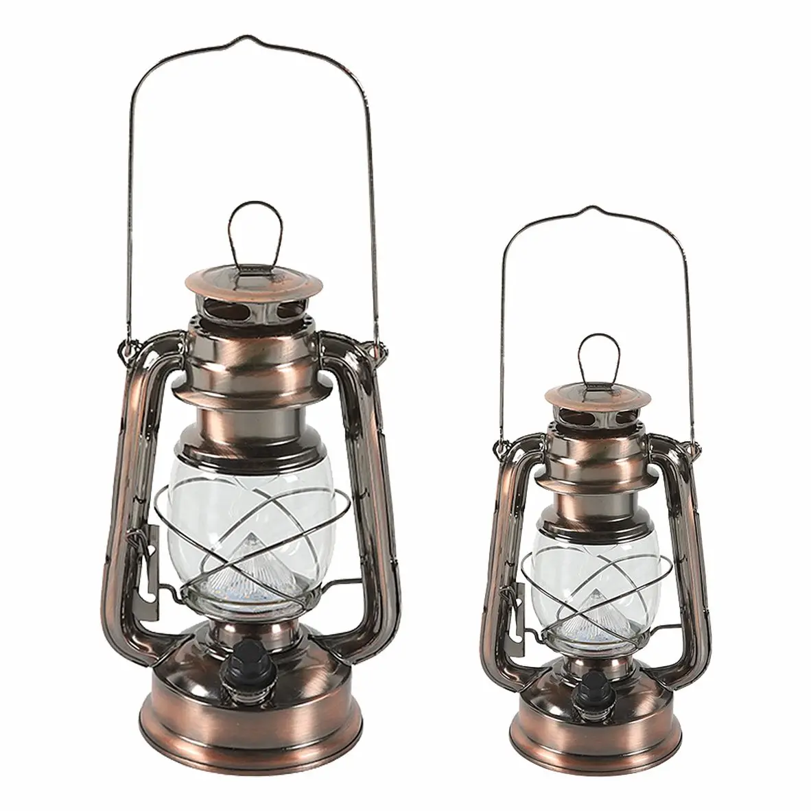Decorative Retro Kerosene Lamp Antique Lantern Vintage LED Outdoor Tent Light Kerosene Camping Light
