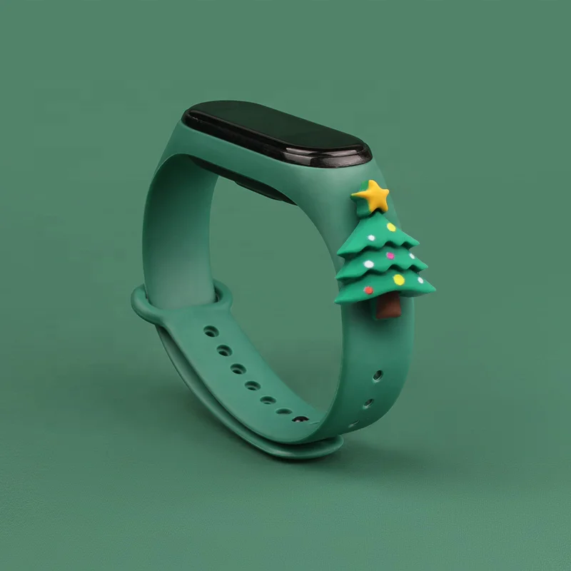 cartoon strap of Xiaomi Mi Band 5 4 3 Strap miband 5 Bracelet Silicone Wristband For xiomi band 5 mi band4 strap Christmas gift