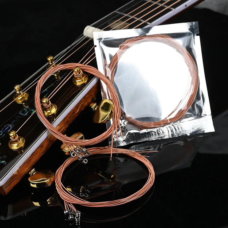 Classical Guitar Strings Gauge Set of Wooden Guitar Acoustic Strings E-A nickel FULL Steel and Bronze Bright Tone