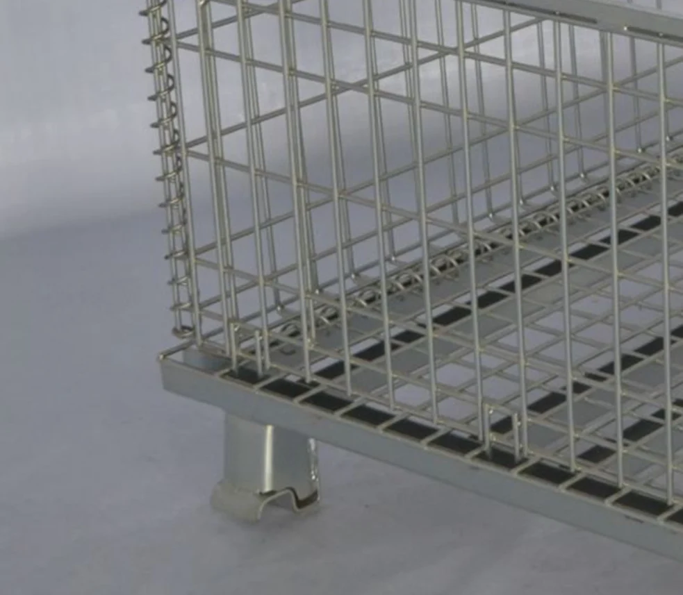 BHK44  Estackable Industrial Goods Logistic Wire Mesh Roll Cage Trolley Cart with low price