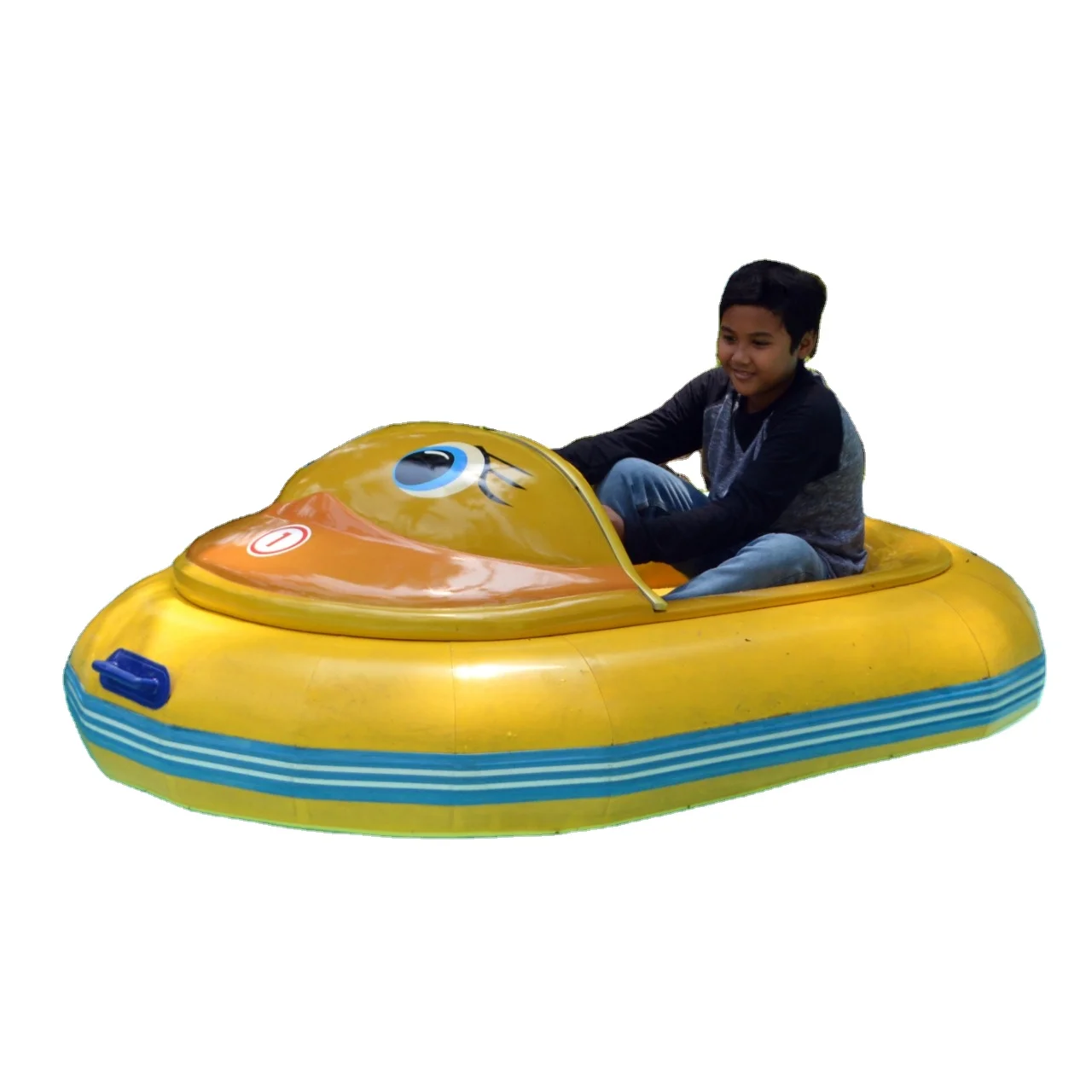 Factory Direct Sale Popular Inflatable Fiberglass Kids And Adult Water Play Electric Bumper Boat