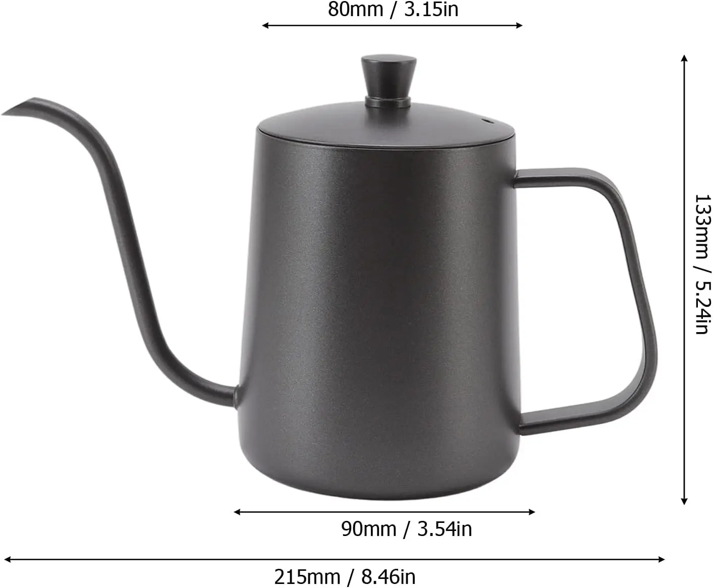 Coffee Kettle Pot 350 ml and 600 ml Stainless Steel Hanging Ear Pour Over Tea Maker Hand Drip Kettle Coffee-Pot