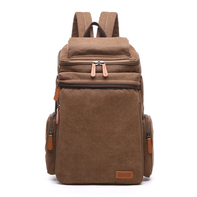 Large capacity Canvas Bag Canvas Backpack For Student Canvas Laptop Bag