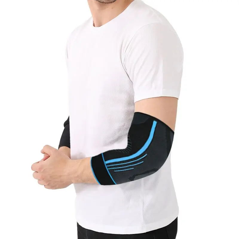 Outdoor sports bandages knitted knee and elbow sleeves protectors for adult weightlifting fitness elbow protectors wholesale