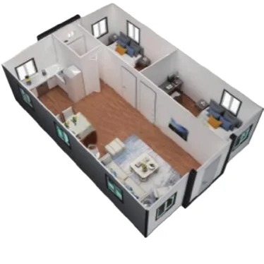 Контейнерный Стальной дом 27sqmprefab расширяемый крошечный контейнерный (ванная комната кухня) сборные дома для