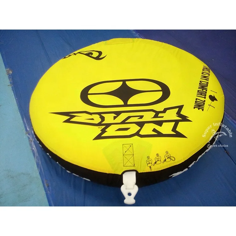 Wholesale In Stock Water Jet Ski 2-Rider Inflatable Deck Towable Tube