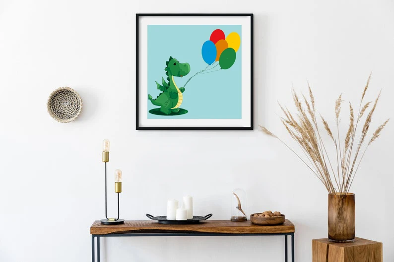 
Kids Image DIY Painting By Numbers Cartoon Animals Modern Acrylic Kit Painting For Children 20x20cm 