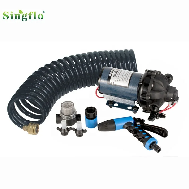 Singflo 12VDC 20LPM 70PSI Boat Washdown Kit for deckwash pump