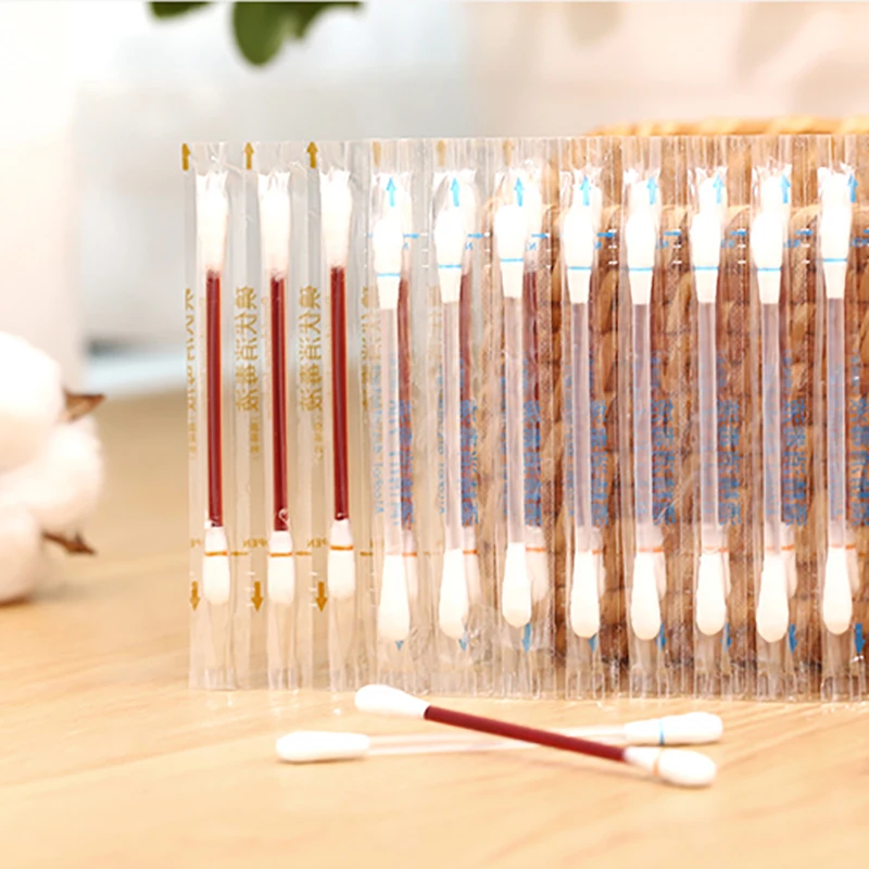 Liquid filled Alcohol cotton swabs Medical iodophor cotton swab