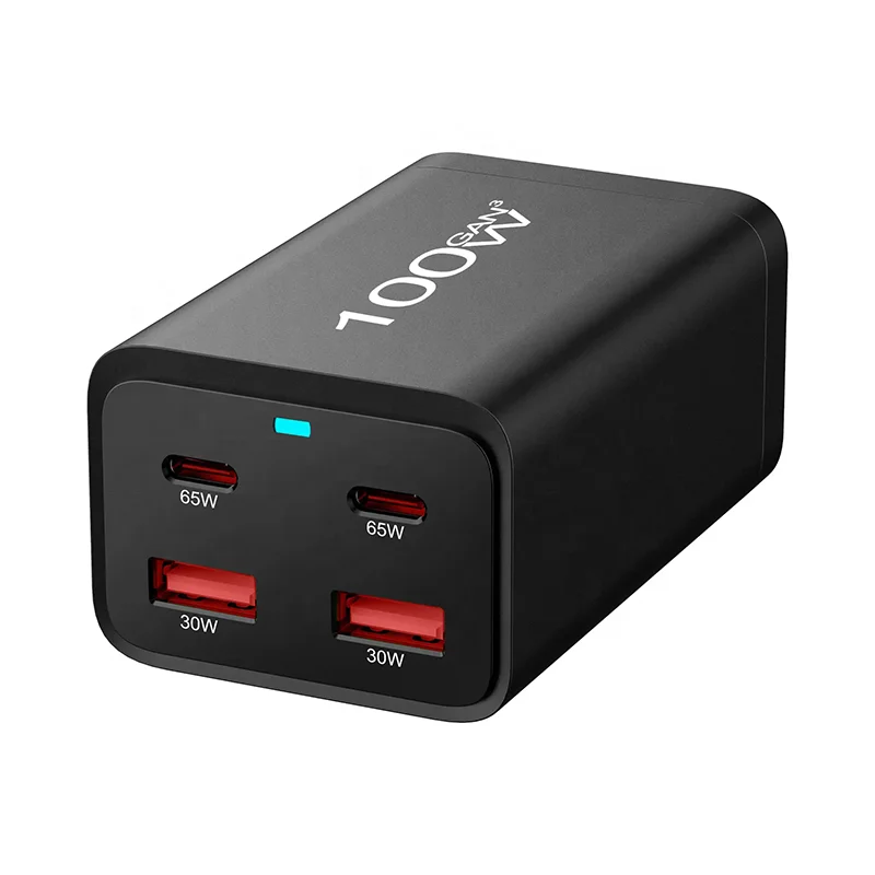 Hot Sale 2A 2C Tablet Laptop 65W Charger Adapter Fast Charging Usb Type C Multiple USB Charger 4 Ports Gan Fast Charger Station