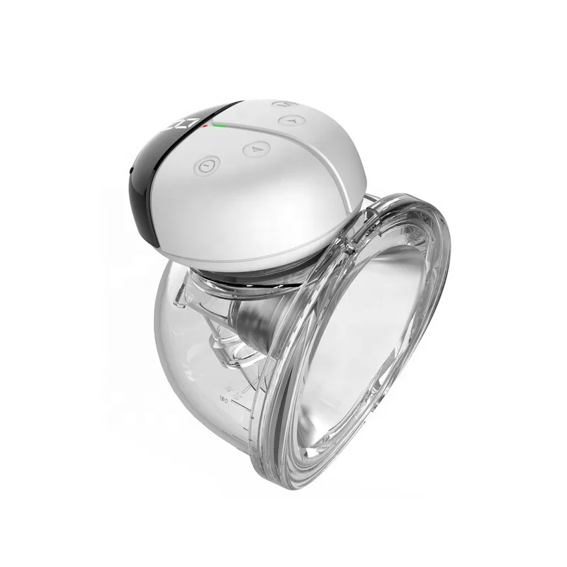 LED Display Sensitive Key Button Intelligent Handsfree Silicone Electric Wearable Breast Pump With 3 Modes 9 Levels
